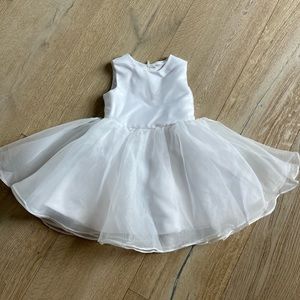 2T white flower girl dress